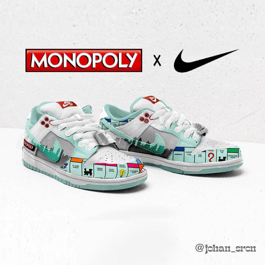 Nike sb best sale dunk low monopoly