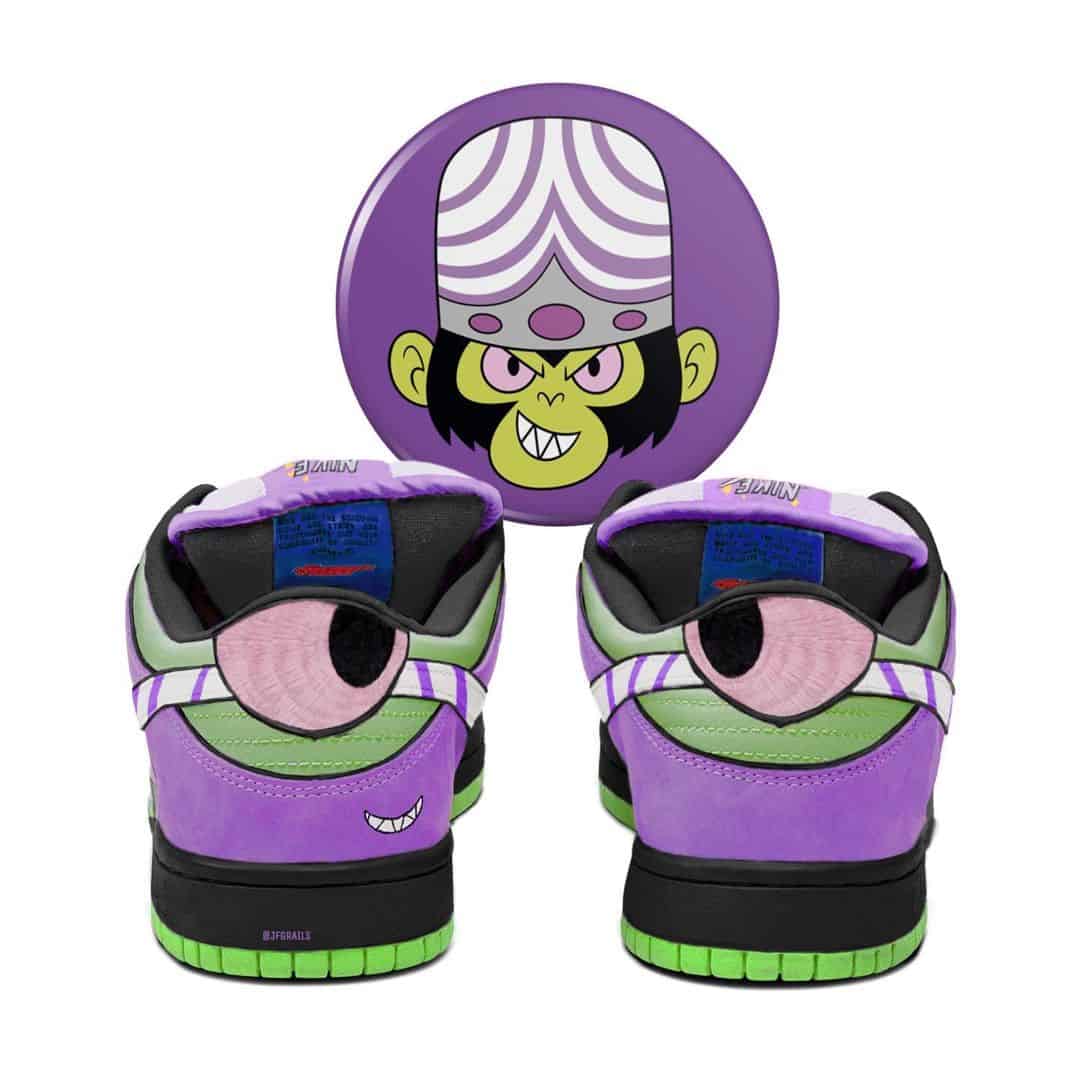 Mojo Jojo Nike SB Dunk Low by JF Grails