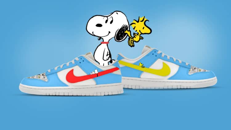 "Snoop and Woodstock" sneakers