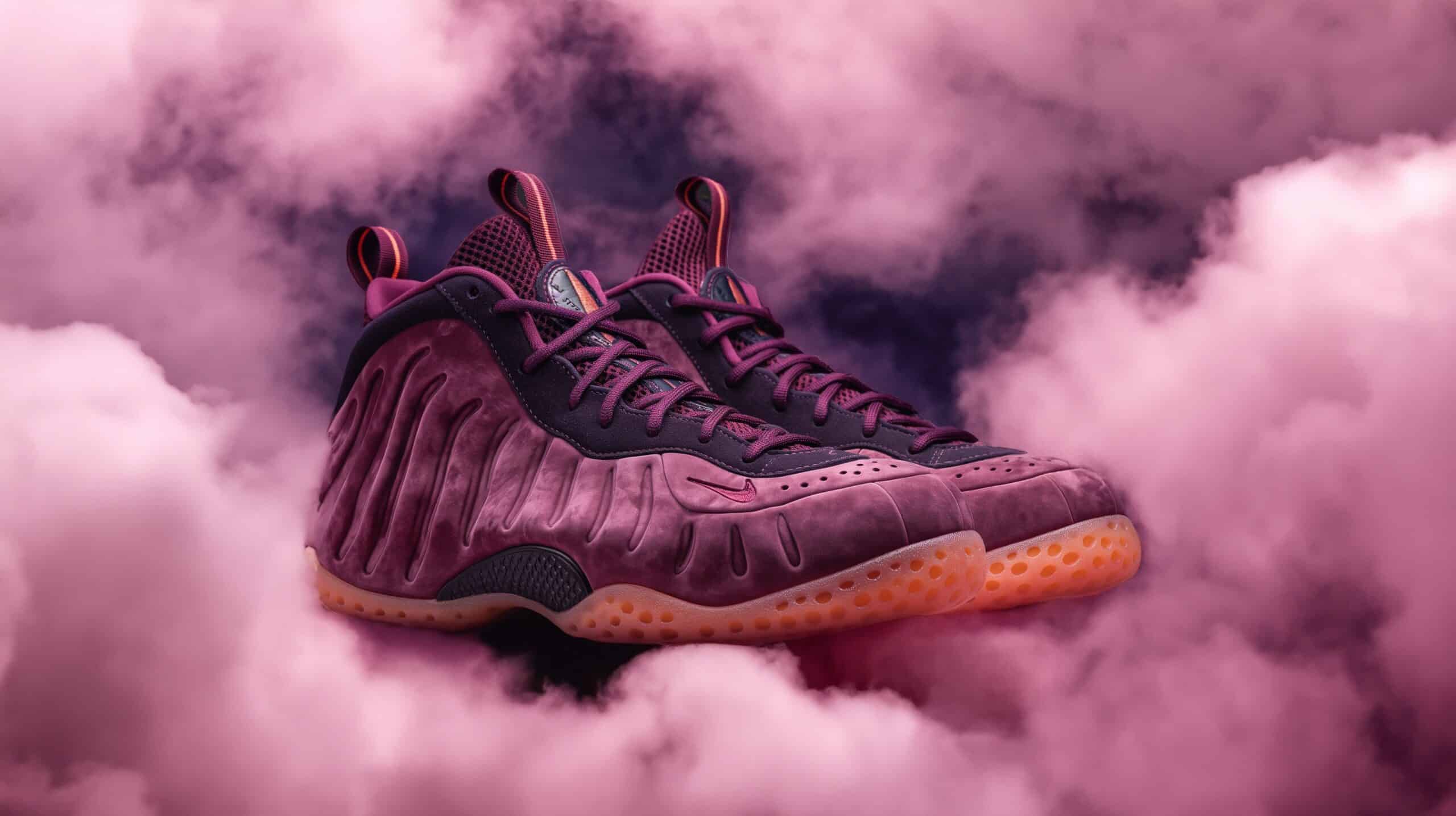 nike foamposite violet