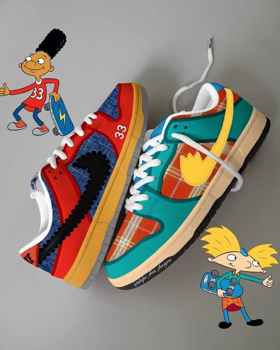 Hey Arnold x Nike SB Dunk Low 
sneakers