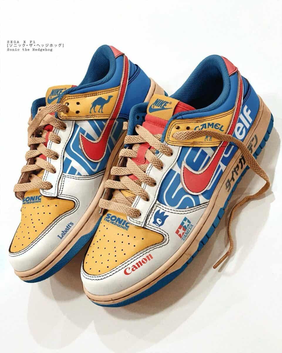 Sonic x F1 Nike Dunk Low sneakers