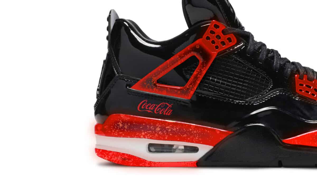 Nike Air Jordan 4 x Coca-Cola Custom Sneakers - Taste The Feeling