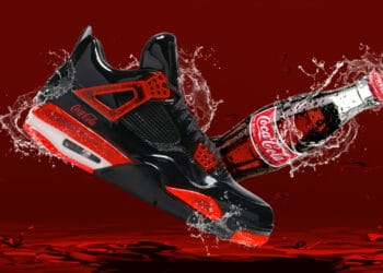 Nike Air Jordan 4 x Coca-Cola Custom Sneakers - Taste The Feeling