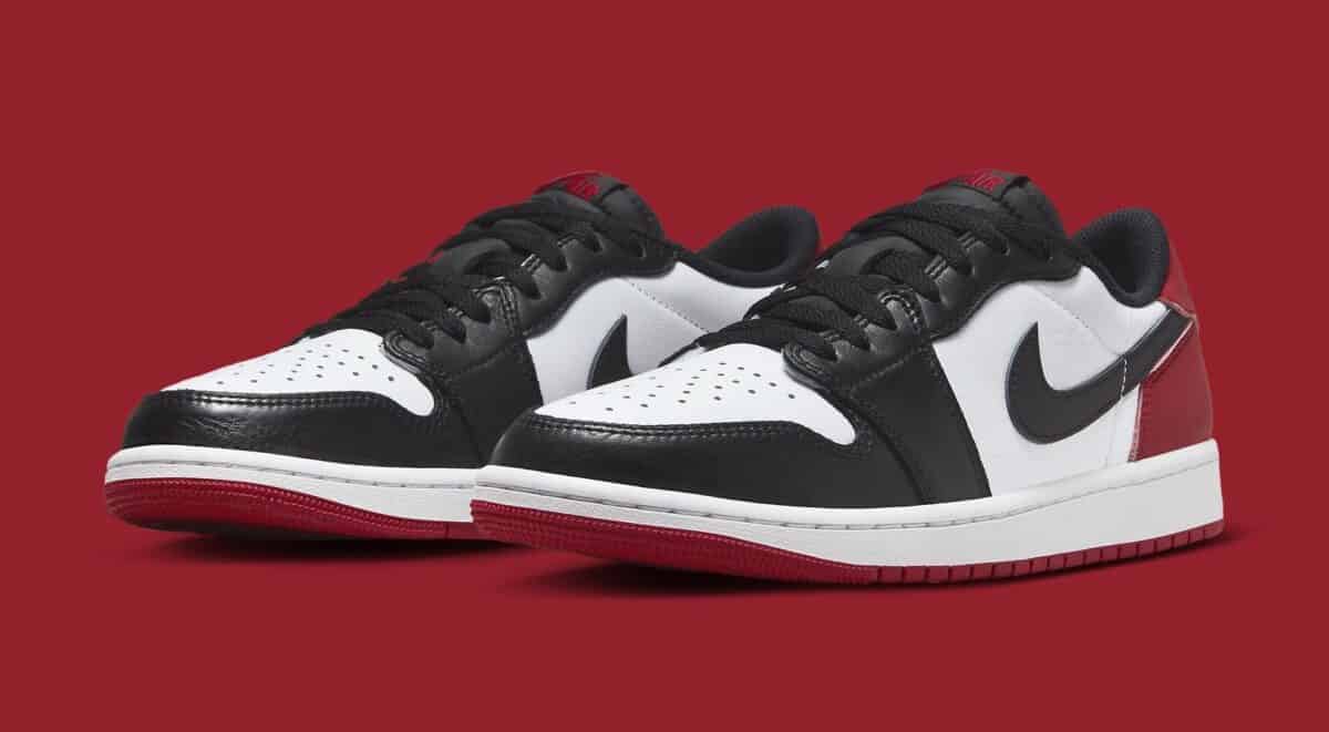 Air Jordan 1 Low OG Black Toe Sneakers