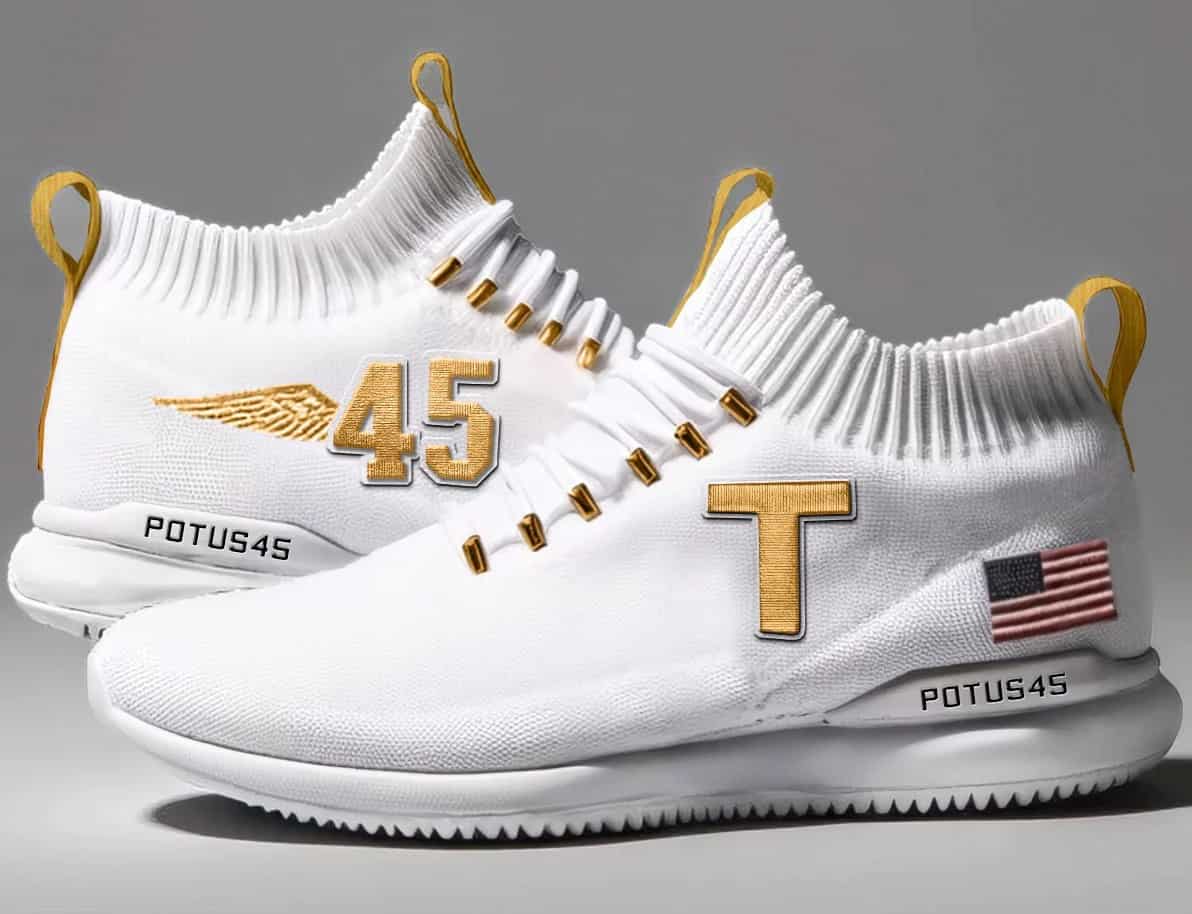 Donald Trump Sneakers White Potus 45