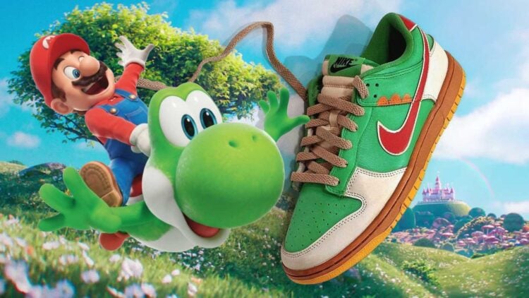 Super Mario Galaxy Movie Yoshi Nike Dunk Low