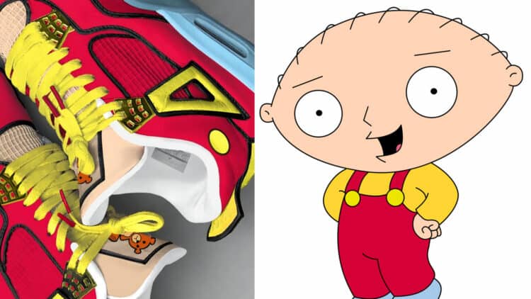 The Family Guy x Air Jordan 4 'Stewie' Sneaker Is A Must-Have