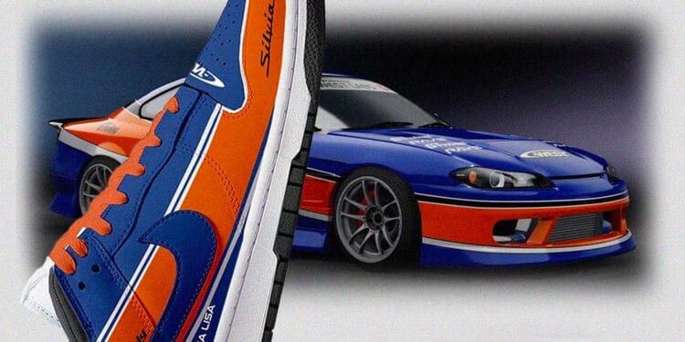Tokyo Drift 2001 Nissan Silvia S15 Gets "Mona Lisa" Nike Dunk Low Sneakers