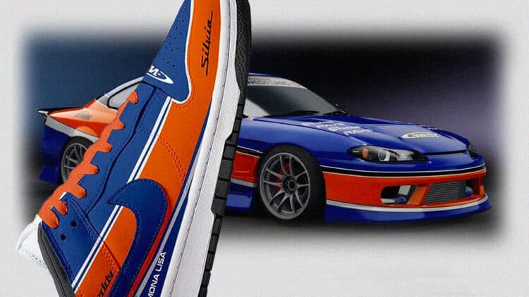 Tokyo Drift 2001 Nissan Silvia S15 Gets "Mona Lisa" Nike Dunk Low Sneakers