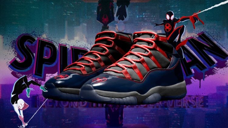 beyond the spider-verse Air Jordan 11 x Miles Morales