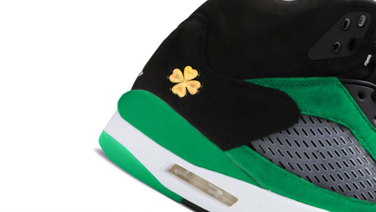 Custom St Patrick’s Day Air Jordan 5 Sneakers - Feeling Lucky?