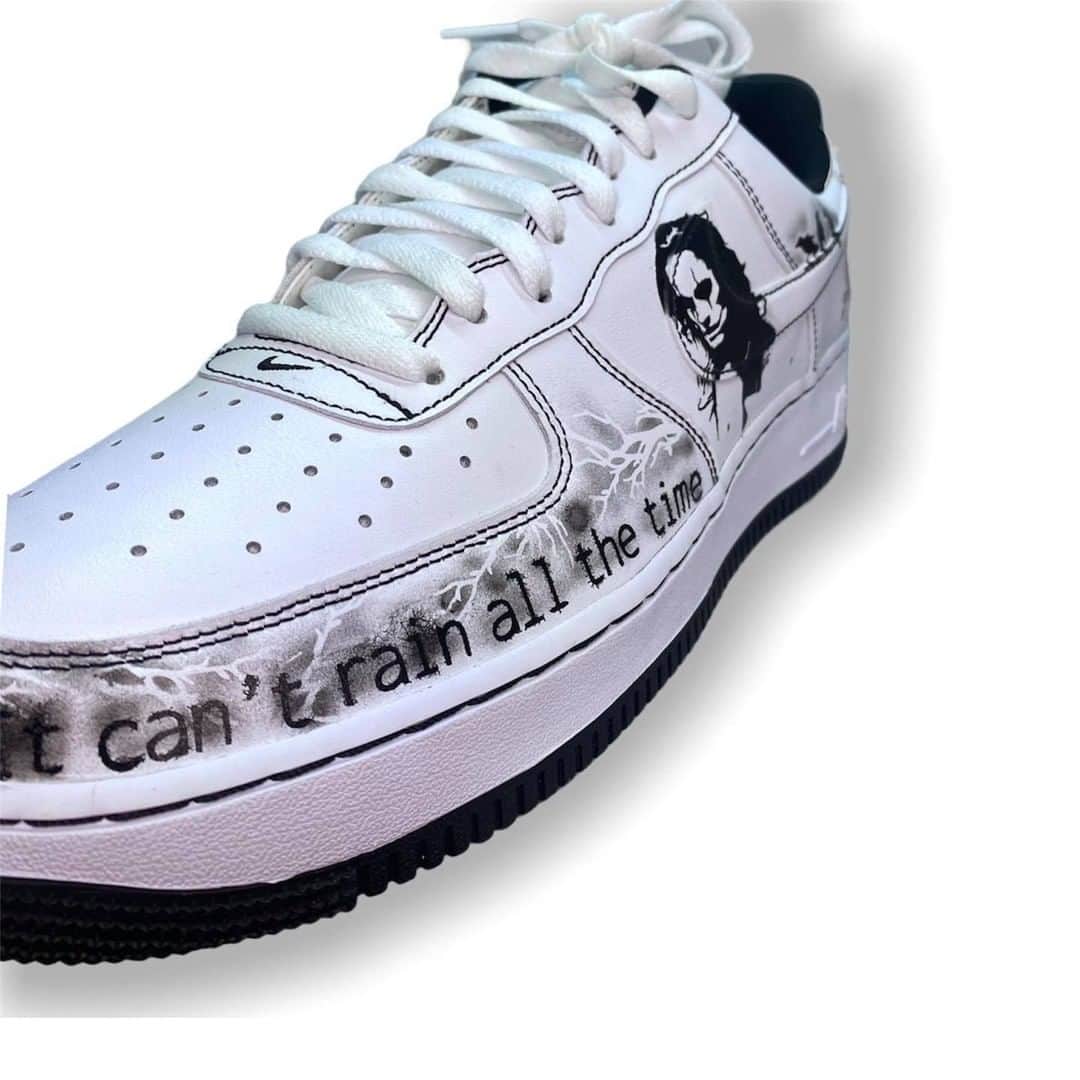 Custom “The Crow” Air Force 1 - It Can’t Rain Forever