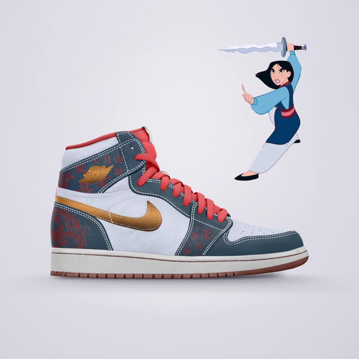 Mulan Kicks Disney Princess Jordan