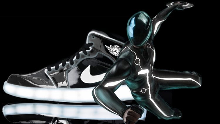 "Tron Legacy" Air Jordan 1 Sneakers