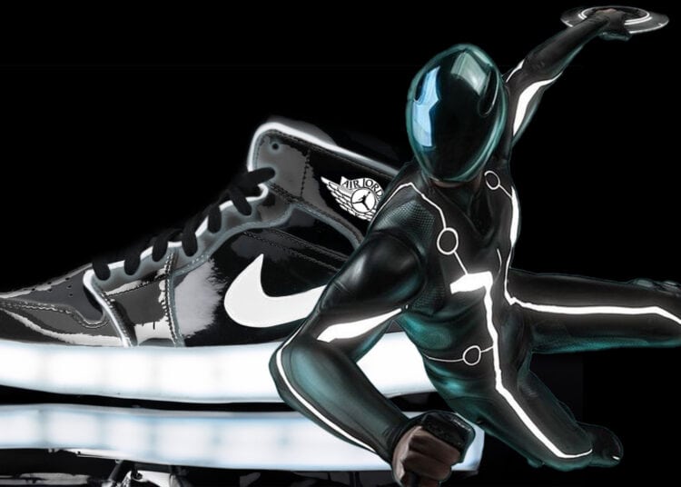 "Tron Legacy" Air Jordan 1 Sneakers