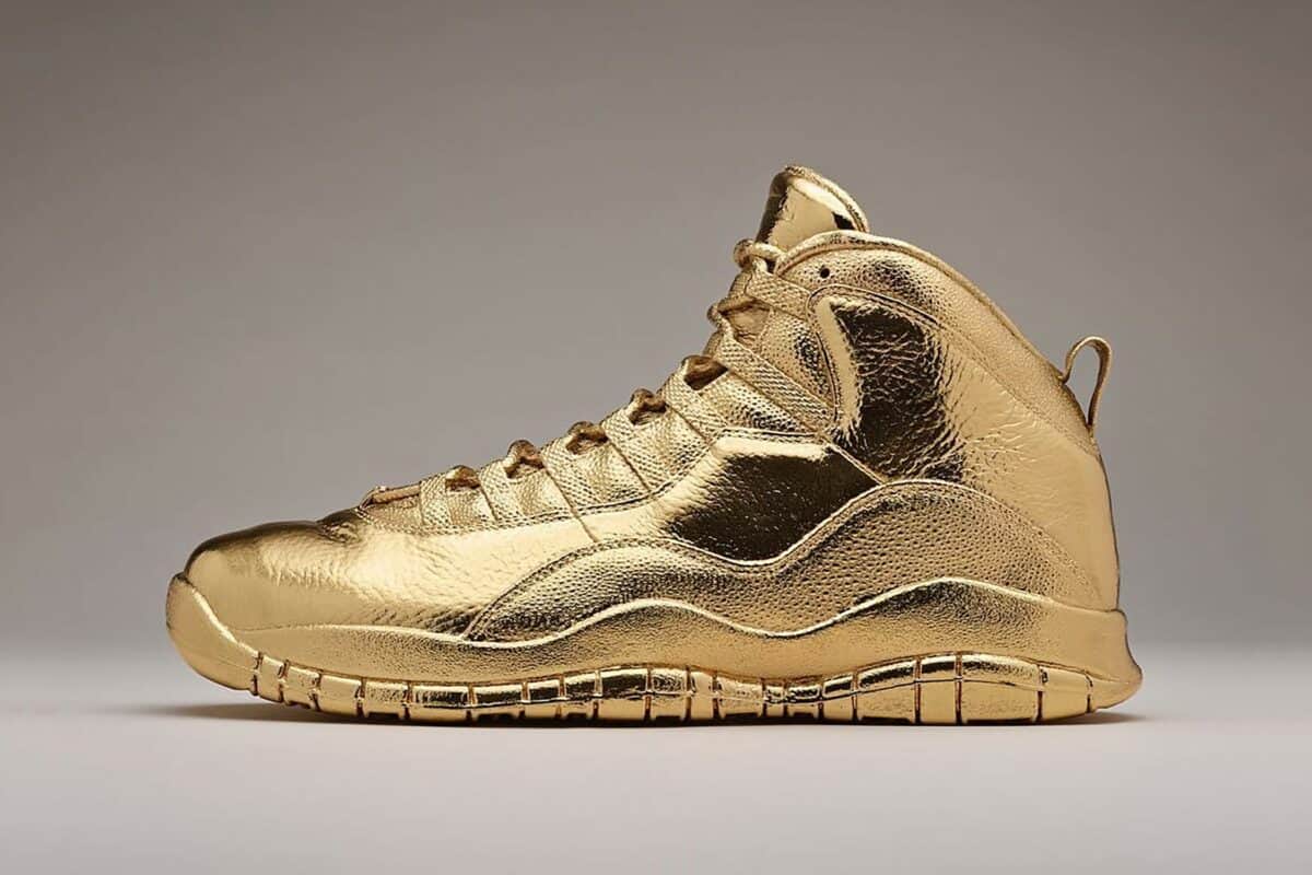 Solid Gold OVO x Air Jordan 10