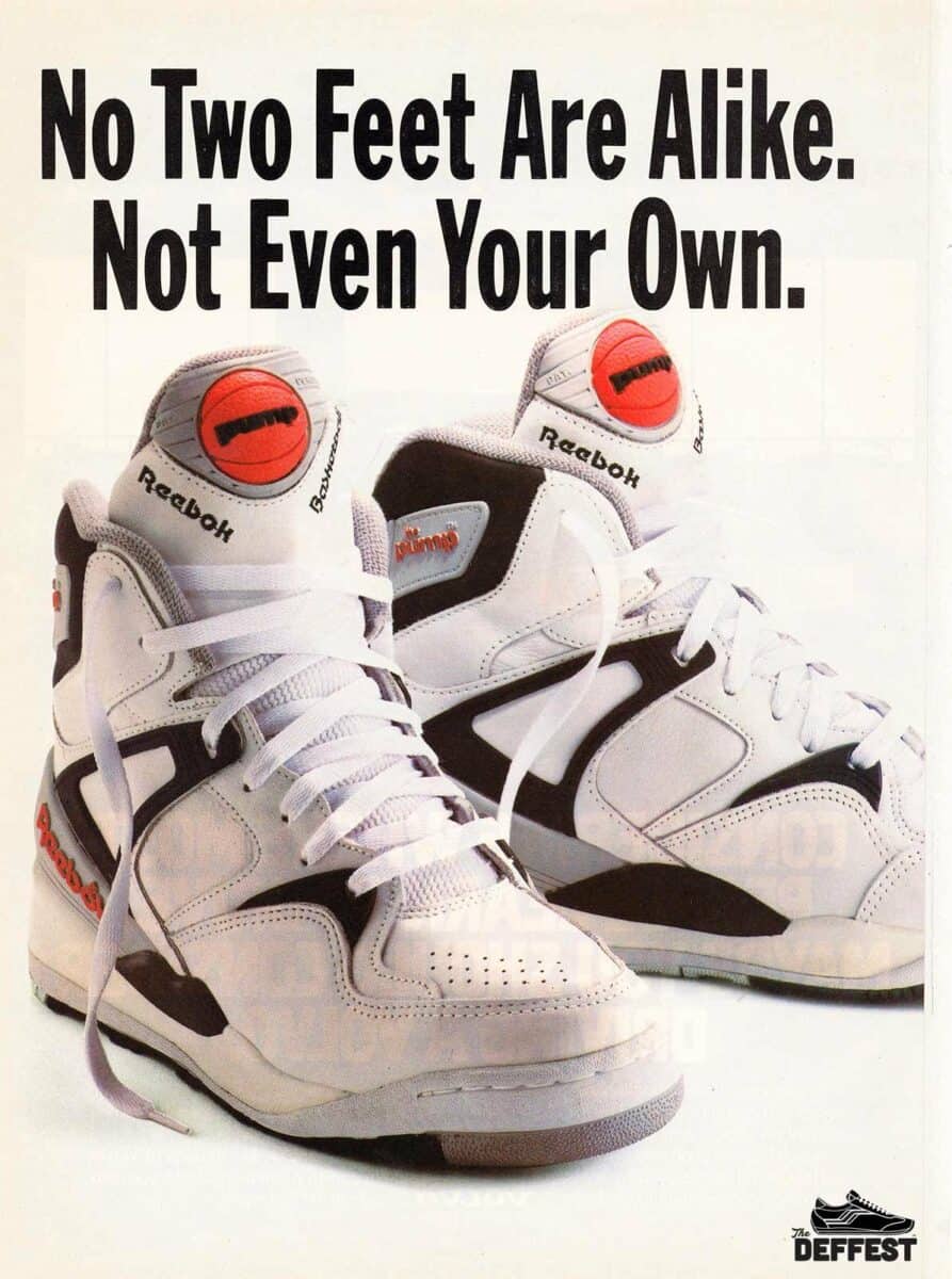 90s sneaker advert