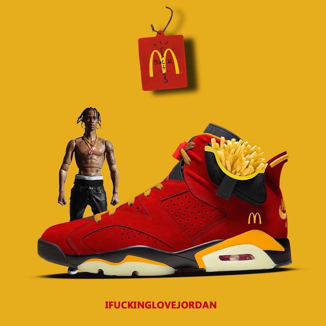 Travis Scott X McDonald's Jordan 6 "I'm Lovin' it"
