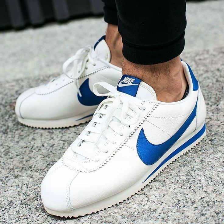 Nike Cortez Leather "White Blue"
