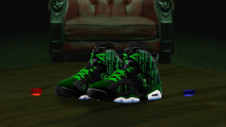 Step Into The Simulation: The Matrix Nike Air Jordan 6 Sneakers