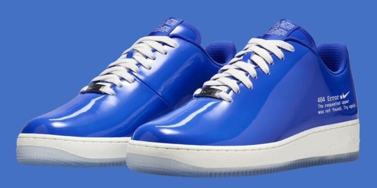 .SWOOSH x Nike Air Force 1 Low “404 Error” - The Dreaded Blue Screen Made Fashionable