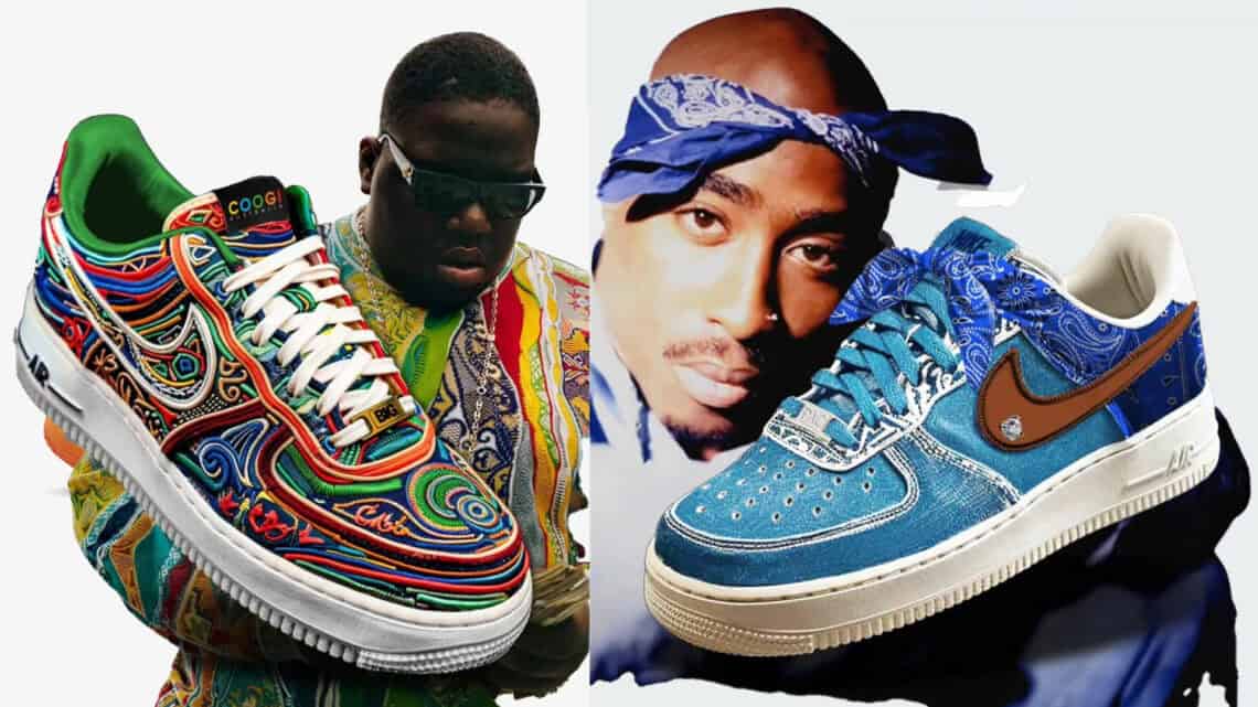 Tupac And Biggie Nike Air Force 1 Sneakers Trend on Instagram