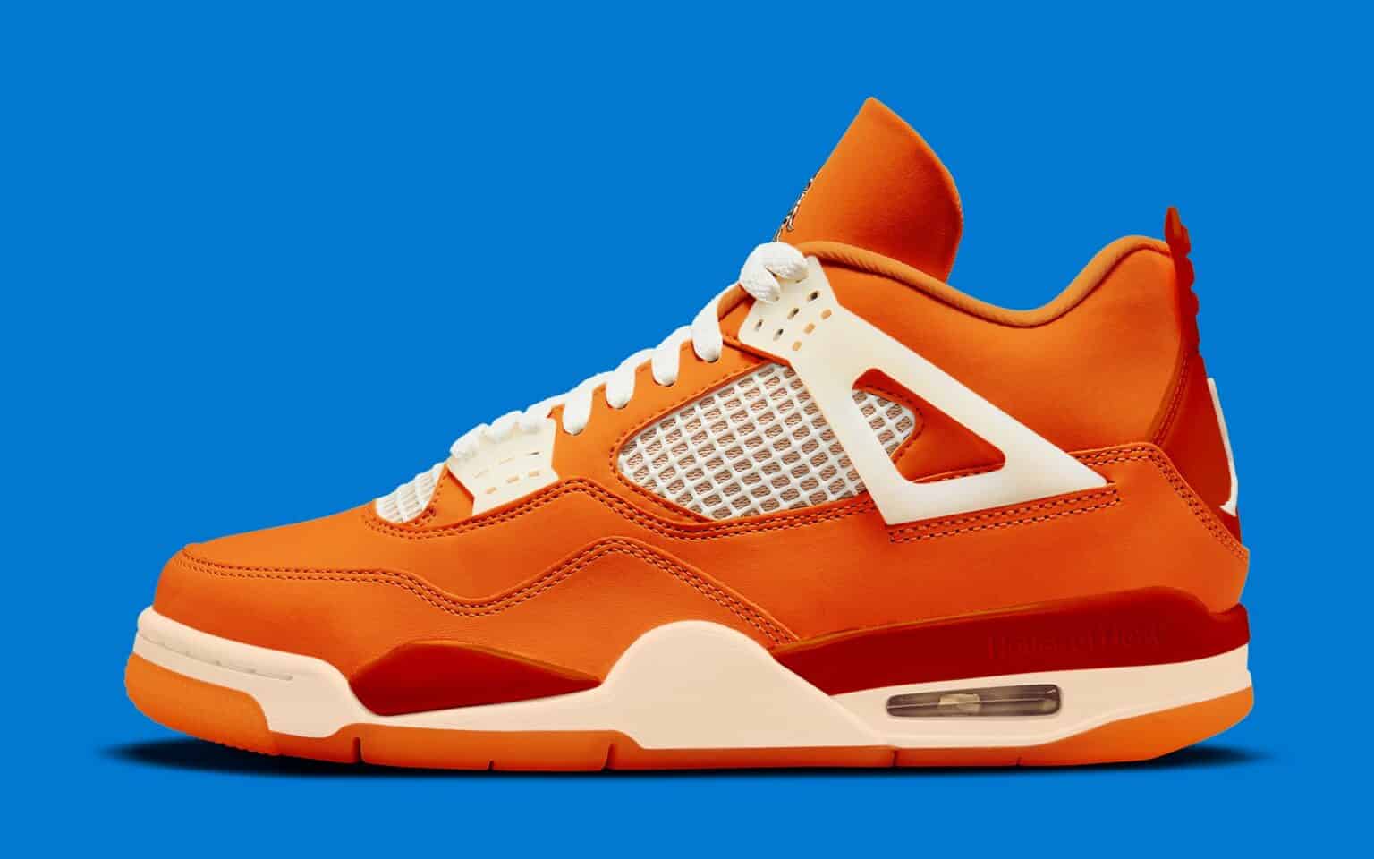 retro 4 white and orange
