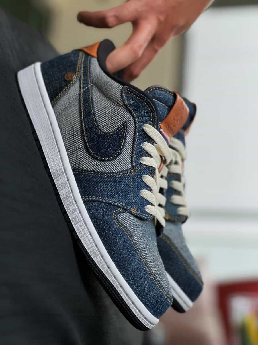 Air Jordan 1 Low "Monotaro Denim" sneakers.