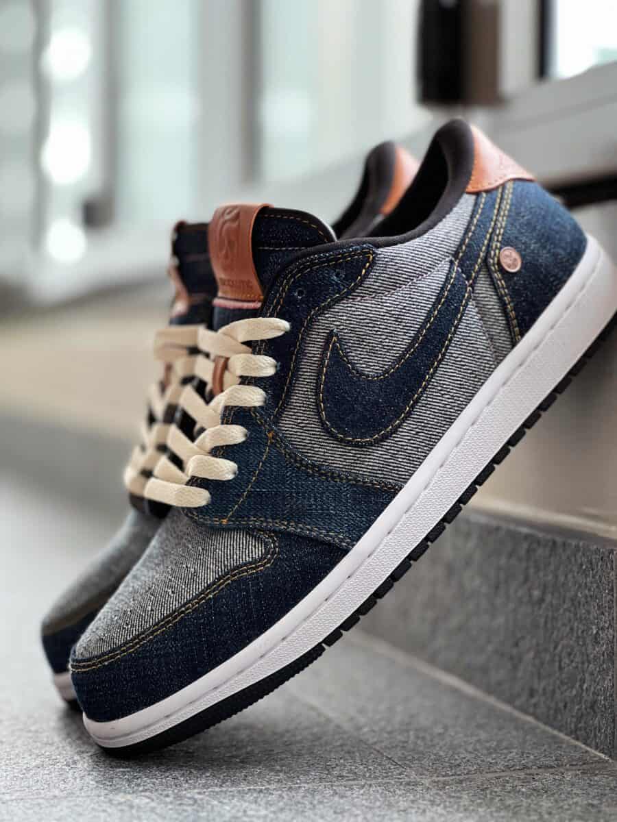 Air Jordan 1 Low "Monotaro Denim" sneakers.