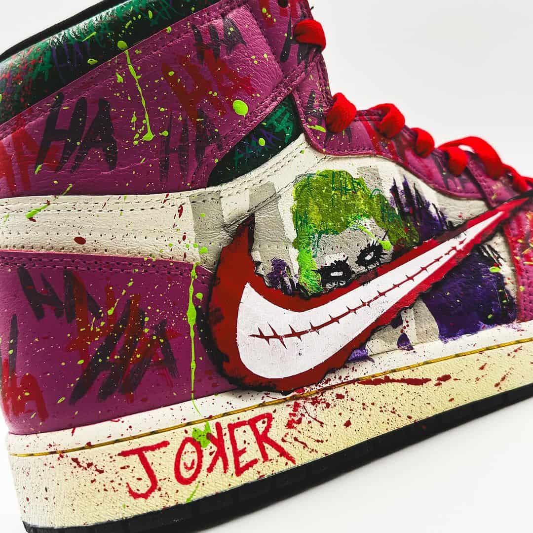 joker jordan 1 sneakers