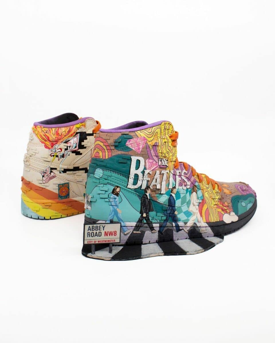 Air Jordan 1 "The Beatles" custom Jordan sneakers