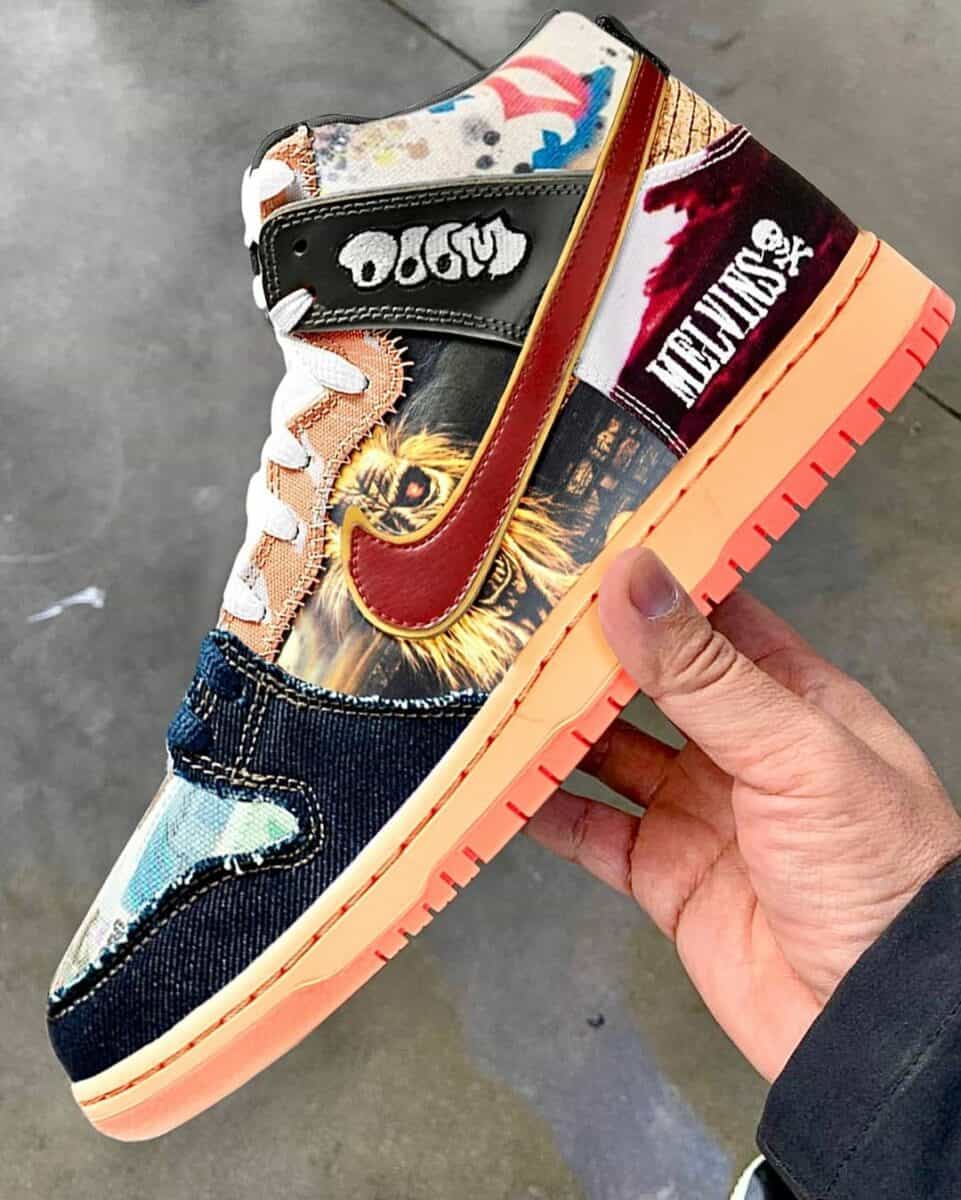 "What The" SB Dunk High Custom Nike Sneakers