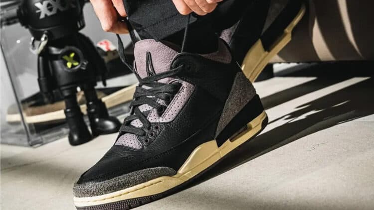 Closer Look At A Ma Maniere x Air Jordan 3 “Black”