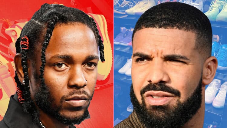 Drake And Kendrick Lamar Battle For The Title Of Sneaker King