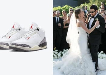 Eminem Wears Air Jordan 3 "White Cement" Reimagined To Daughter's Wedding