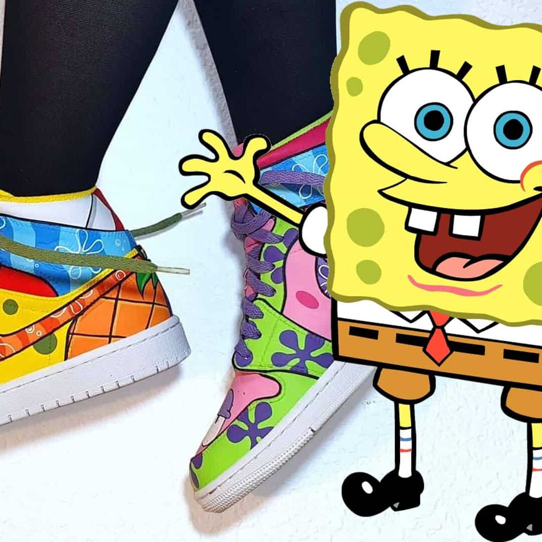 spongebob high tops nike