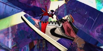 The Spider-Verse Air Jordan 1 Sneaker Look Up