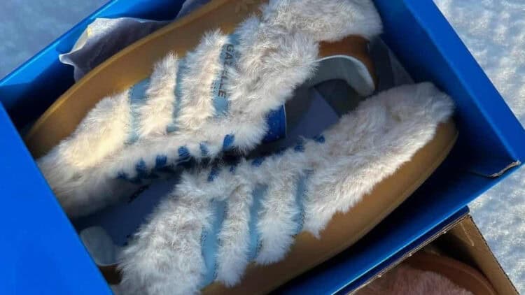 These Faux Fur Adidas Gazelle Sneakers Deserve Your Immediate Attention