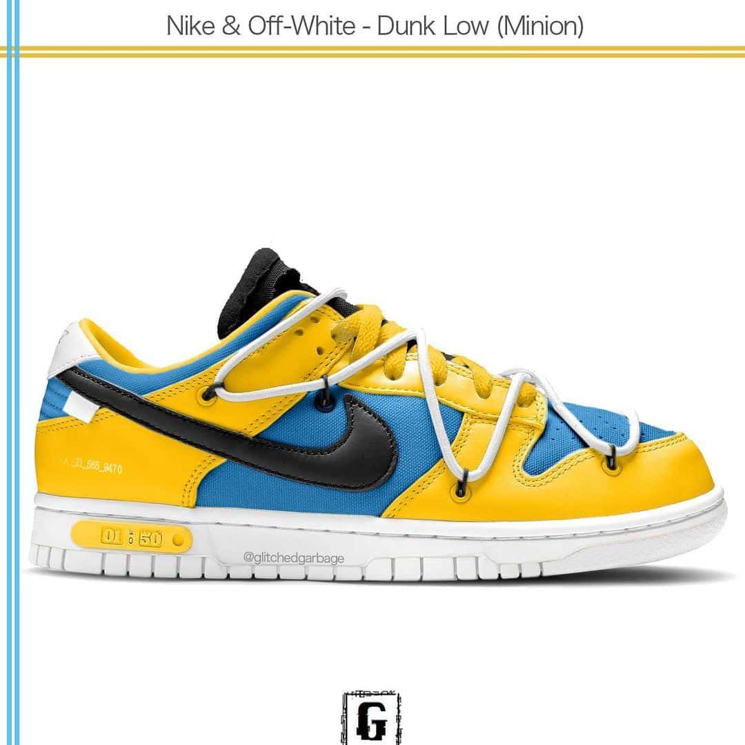 Minions Nike x Off-White Dunk Low Pack 