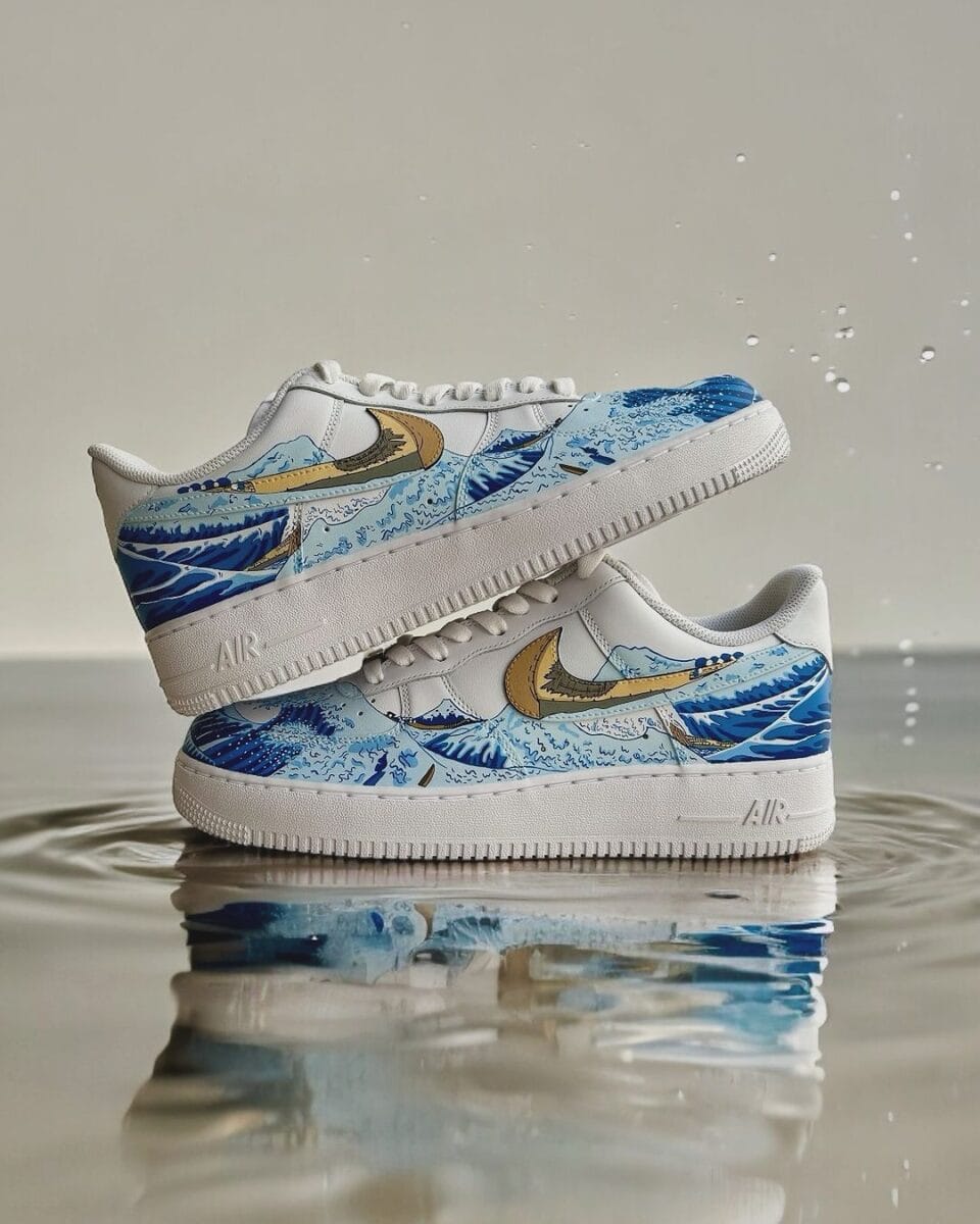 "Great Wave Of Kanagawa" Nike Air Force 1 