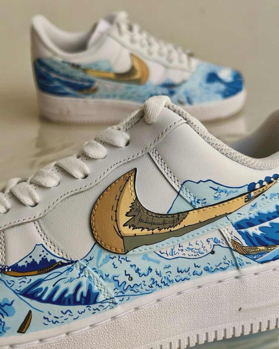 "Great Wave Of Kanagawa" Nike Air Force 1