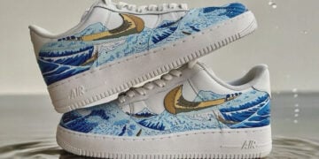 "Great Wave Of Kanagawa" Nike Air Force 1 