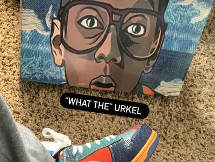 "What The" Urkel Nike Dunk Lows