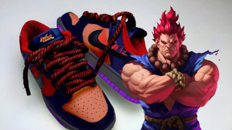 akuma street fighter nike dunk