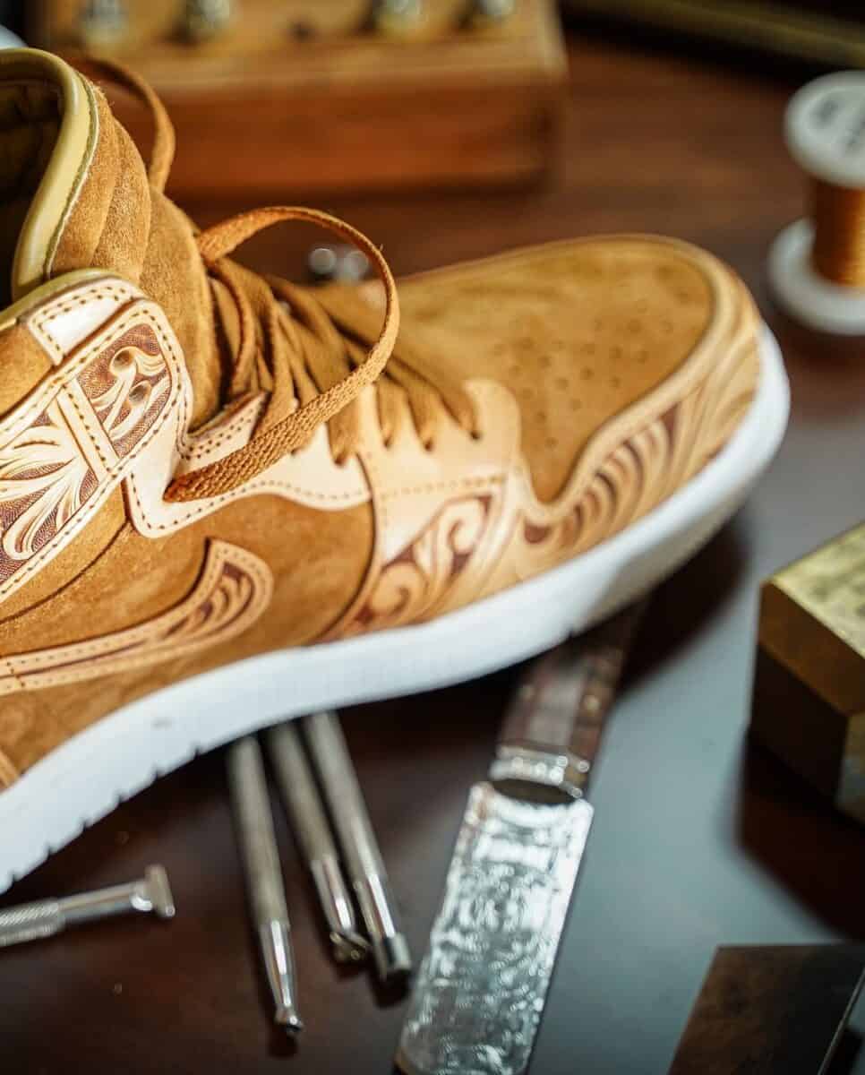 "Hand-Carved" Air Jordan 1 Lux