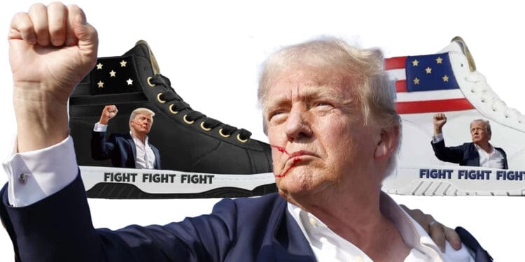 Donald Trump's $299 "Fight Fight Fight" Sneakers Are Selling Fast