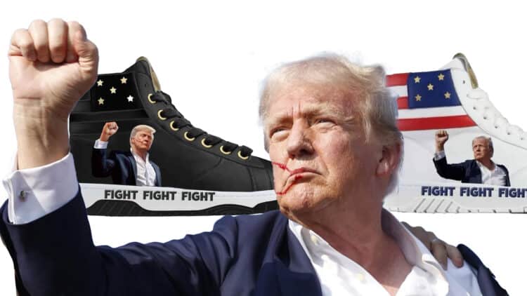 Donald Trump's $299 "Fight Fight Fight" Sneakers Are Selling Fast