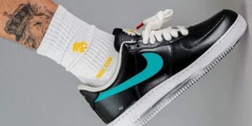 First On Foot Look At G-Dragon x Nike Air Force 1 Para-Noise 3.0