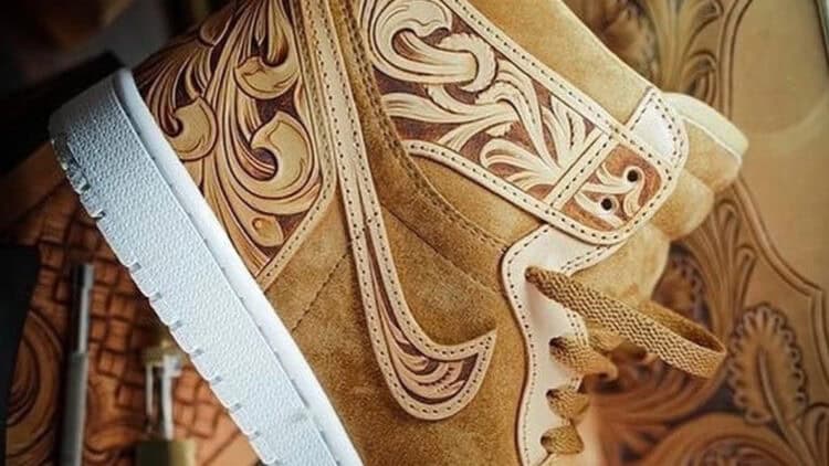 'Hand-Carved'-Air-Jordan-1-Lux